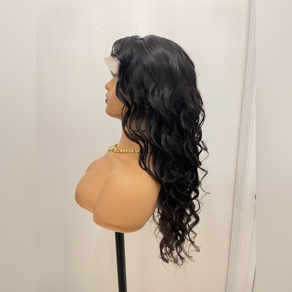 24” Transparent Lace 13x4 Full Frontal, Virgin Human Hair Wig - Picture 8 of 9